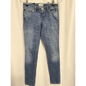 Aeropostale Ashley Women's Size 0 w25 Blue Denim Ultra Skinny Leg Jeans